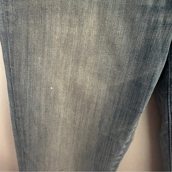 Anthropologie Pilcro Slim Straight Frayed Hem Denim Jeans Ankle Size 31 Tall - Picture 6 of 16